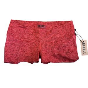 NWT NOBULL Women's 2" Fitted Shorts Red Heather Size M